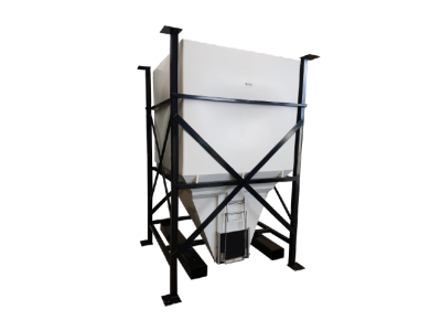 1600 Ltr JACKY Side-Discharge Bin with Stackable Steel Base