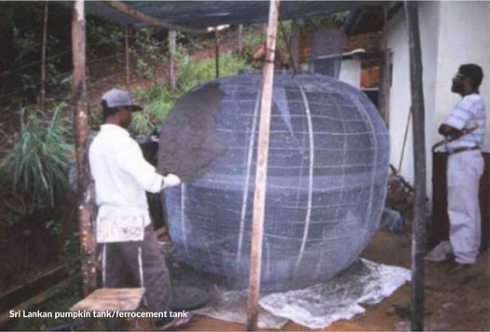 Sri Lankan pumpkin tankferrocement tank