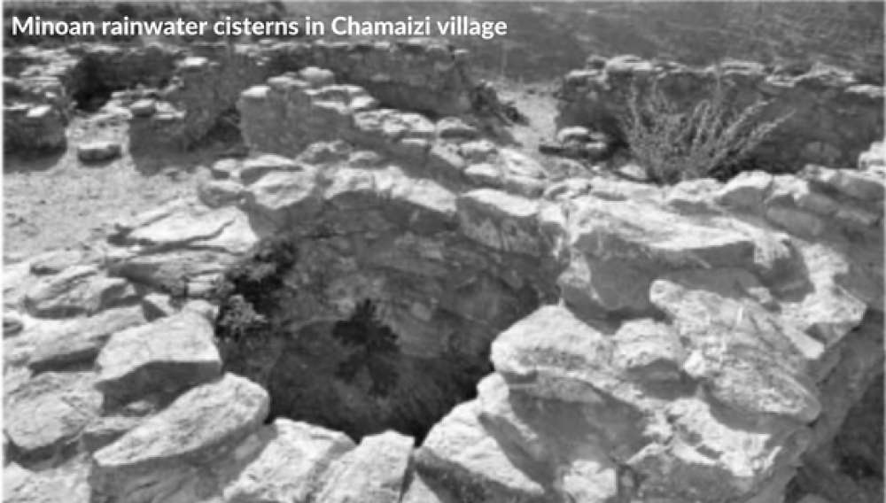 Minoan rainwater cisterns in Chamaizi village
