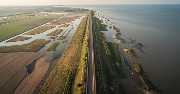 Delta works overview of land