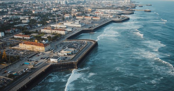 Sinking city city on coastline