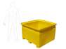 QP780 780 Ltr Procon Pallet Bin compared to an average person