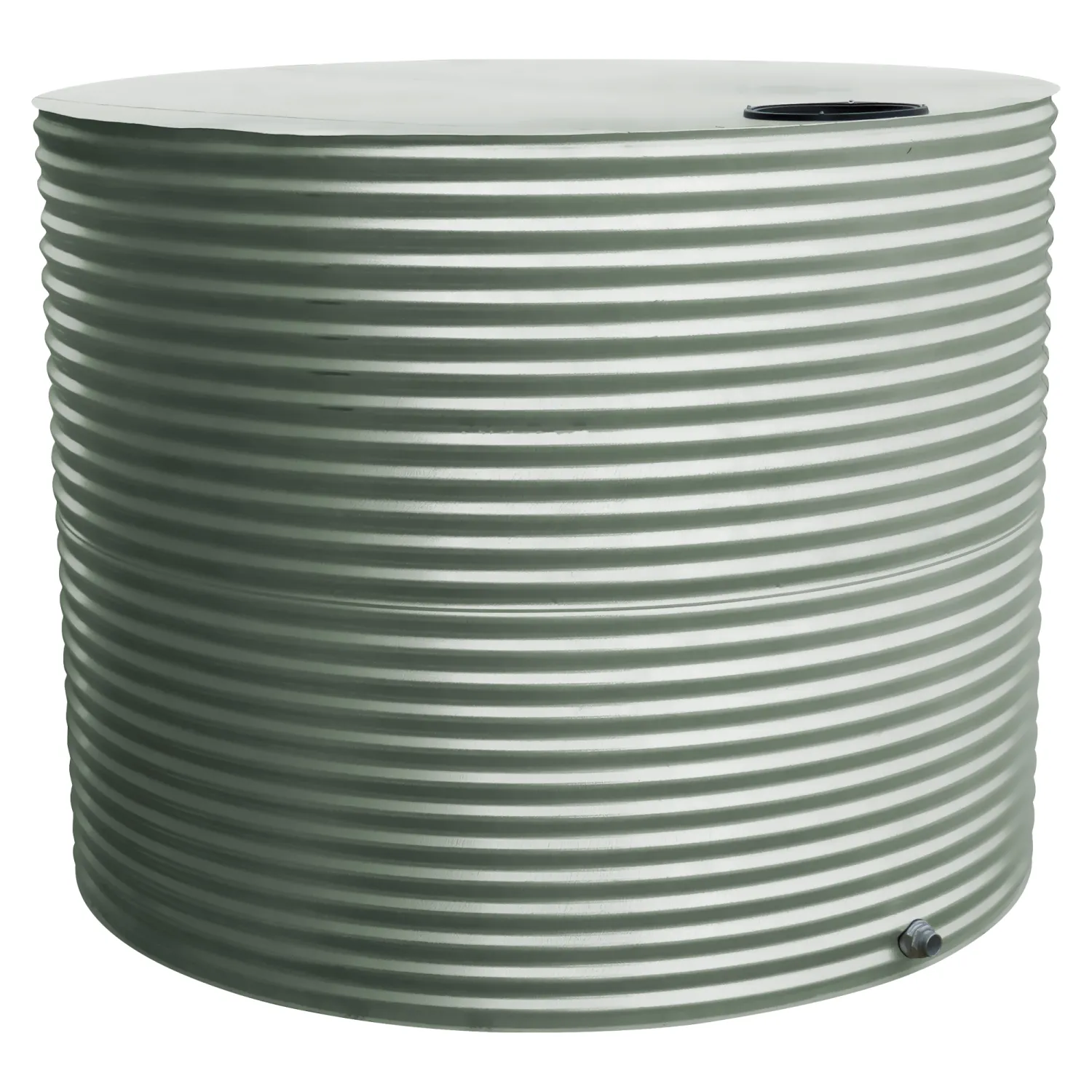 GRT10000B 10000 Ltr Aquaplate Steel Rainwater Tank in Pale Eucalypt