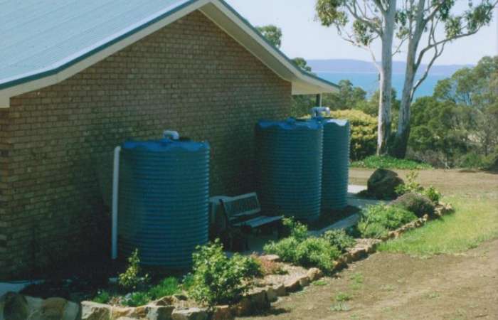 2400 Ltr Corrugated Rainwater Tanks become a part of your country garden