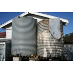4600 Ltr Corrugated Rainwater Tank complimenting an old existing tank