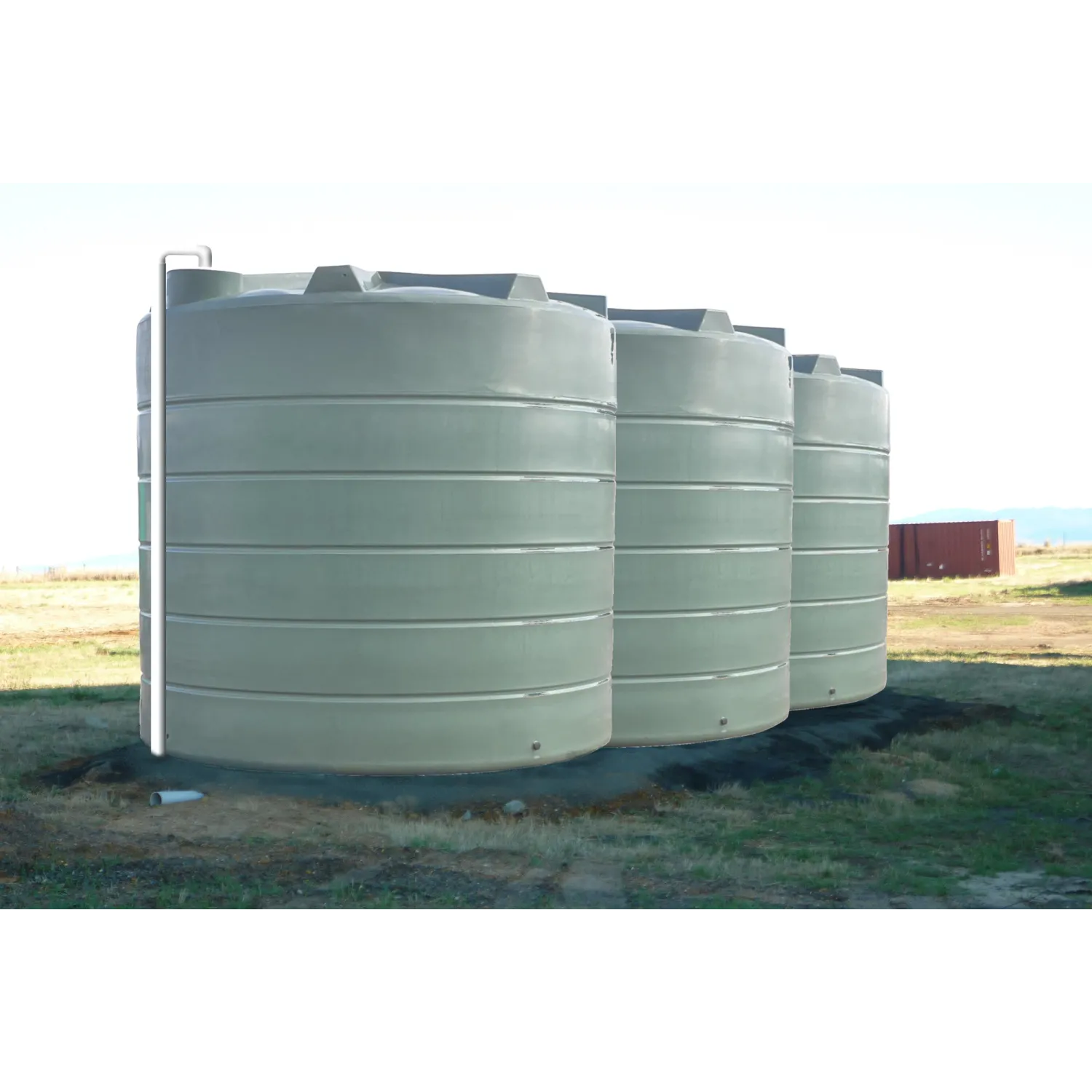 26000 Ltr Panelled Wall Rainwater Tank at Powranna Tasmania by Orion Australia